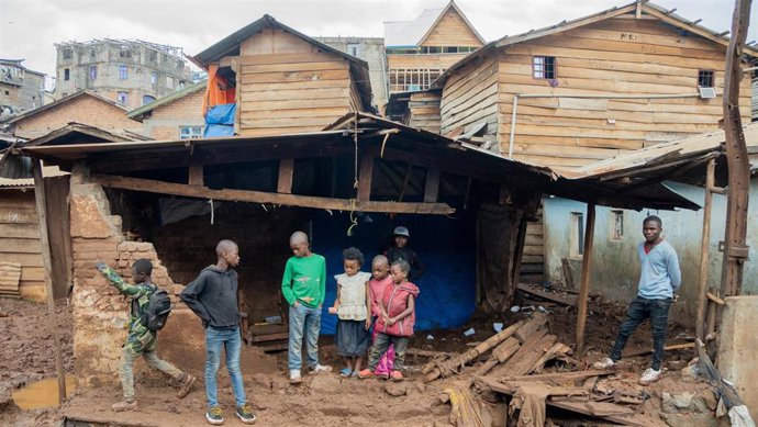 Archivo - Imagen de archivo de inundaciones en Bukavu (RDC)