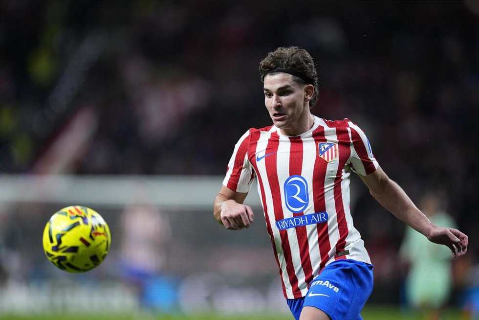 Archivo - Julián Álvarez, en un partido del Atlético de Madrid.