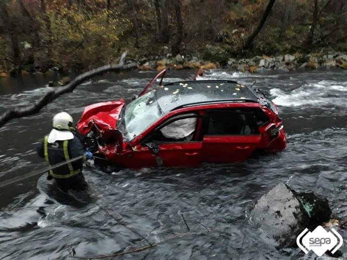 Accidente de tráfico en Tineo.