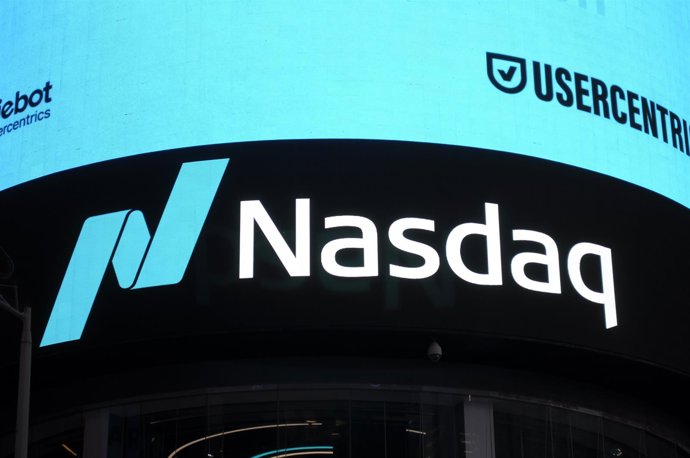 Archivo - Nasdaq en Times Saquare de Nueva York (EEUU).