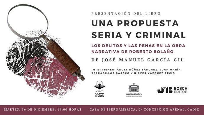 Presentación del libro 'Una propuesta seria y criminal' de José Manuel García Gil.