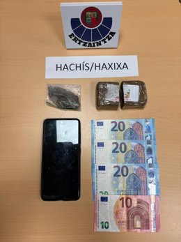Material incautado al detenido