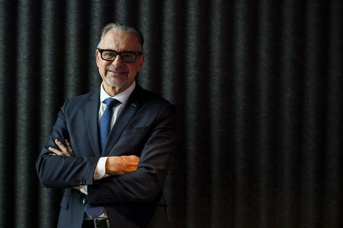 El director de la Agencia Espacial Europea (ESA), Josef Aschbacher, en una entrevista a Europa Press