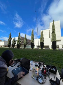 Activación de radio en la Escuela de Ingenieros de Telecomunicaciones de la Universidad de Valladolid.