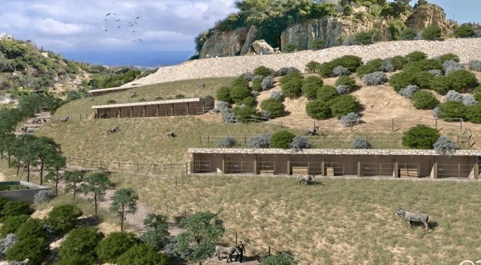 El proyecto pretende fomentar la interacción con los burros en semilibertad, en un espacio donde puedan pasear y que podrá visitarse.