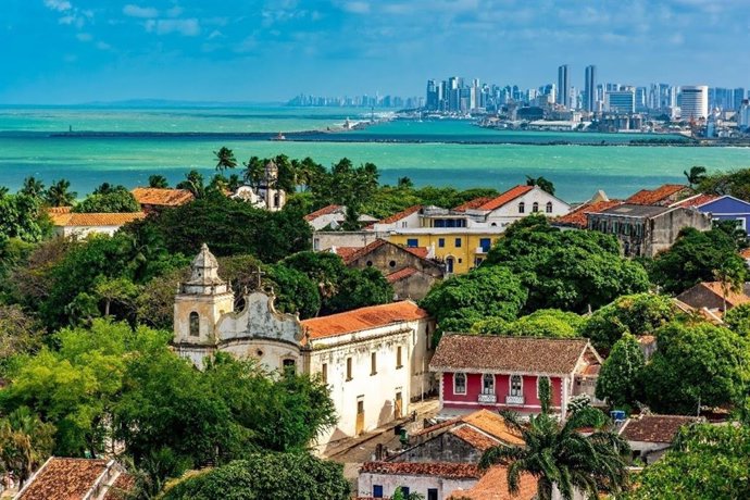 Paisaje de Recife (Brasil).