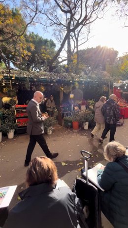 Sirera en el mercado de la Sagrada Família