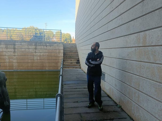 El artista Óscar Bueno, en el CDAN.