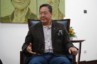 Archivo - LA PAZ, June 28, 2025  -- Bolivian President Luis Arce receives an exclusive interview with Xinhua in La Paz, Bolivia, June 18, 2025. TO GO WITH "Interview: BRICS amplifies voice of Global South countries, defends their development rights, says 