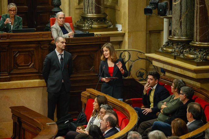 La presidenta del grupo de los Comuns, Jéssica Albiach