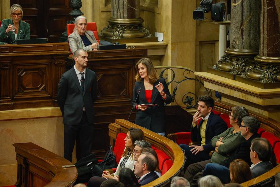 La presidenta del grupo de los Comuns, Jéssica Albiach