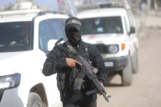 Imatge d'un milicià palestí a Gaza 