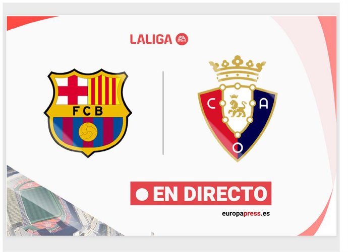 Onces Iniciales confirmados: Barcelona - Osasuna: resumen y estadísticas del partido de la jornada 16 de LaLiga EA Sports