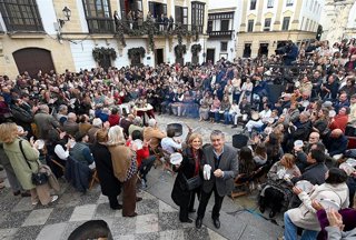 La alcaldesa de Jerez de la Frontera (Cádiz), María José García-Pelayo, en la Zambomba BIC.