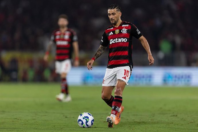 Giorgian de Arrascaeta, en un partido con el Flamengo.