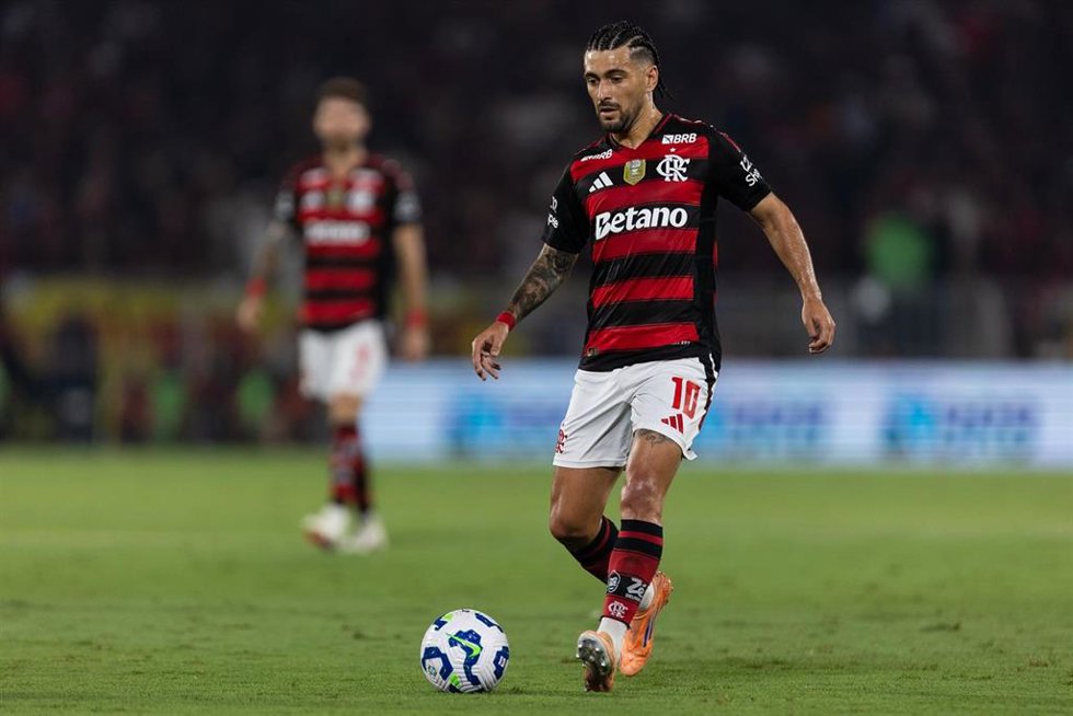 Giorgian de Arrascaeta, en un partido con el Flamengo.