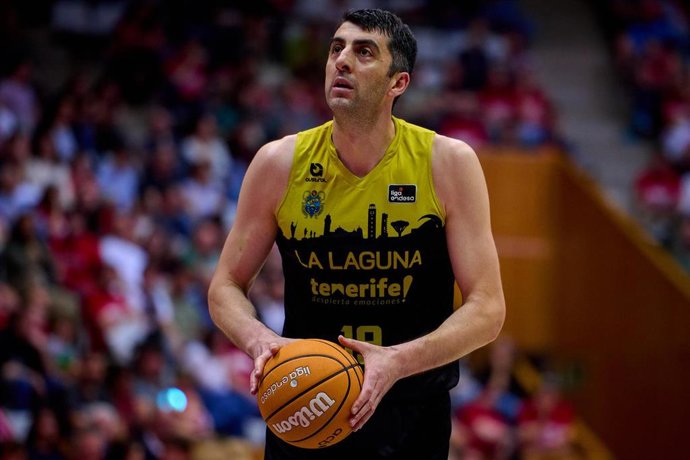 Archivo - Gio Shermadini, en un partido de La Laguna Tenerife.