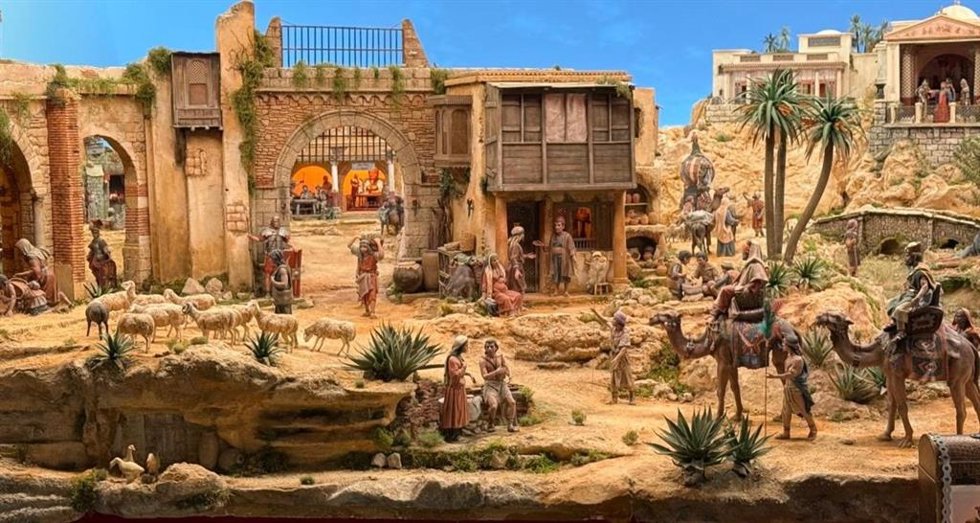 Una imagen del Belén Popular de Hoyo de Manzanares