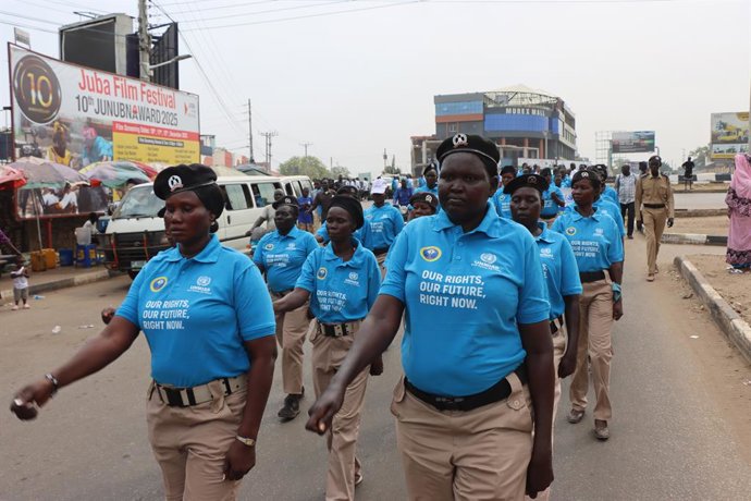 December 10, 2025, Juba, Ces / Juba, South Sudan: The South Sudan Human Rights Commission (SSHRC), in collaboration with civil society organizations and the UNMISS Human Rights Division, celebrated the 2025 International Human Rights Day in Juba. The even