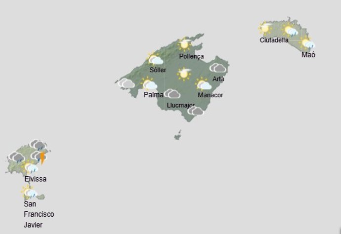 El tiempo hoy, domingo 14 de diciembre, en Baleares