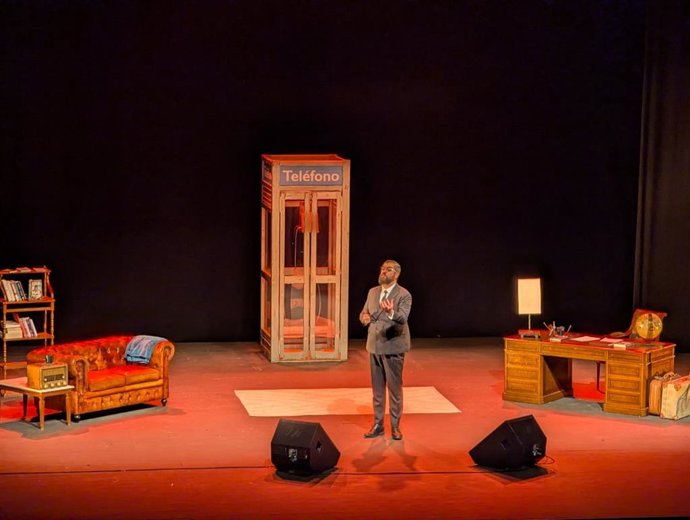 El humorista Manu Sánchez en el Teatro Infanta Leonor de Jaén.