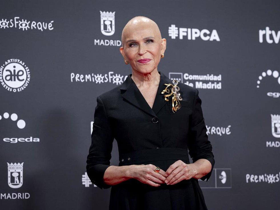 La actriz y directora de cine Antonia San Juan posa en la alfombra roja de la 31 edición de los Premios José María Forqué, en el Palacio Municipal de IFEMA, a 13 de diciembre de 2025, en Madrid (España).