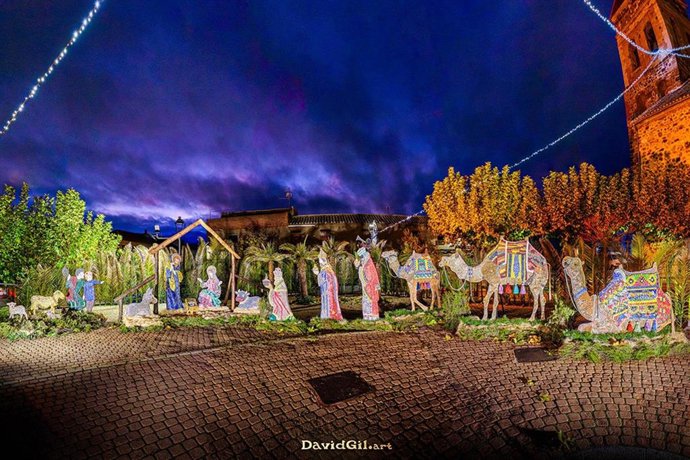 Belén de chapas de Argamasilla.