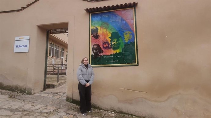 Anleny, mujer migrante venezolana.