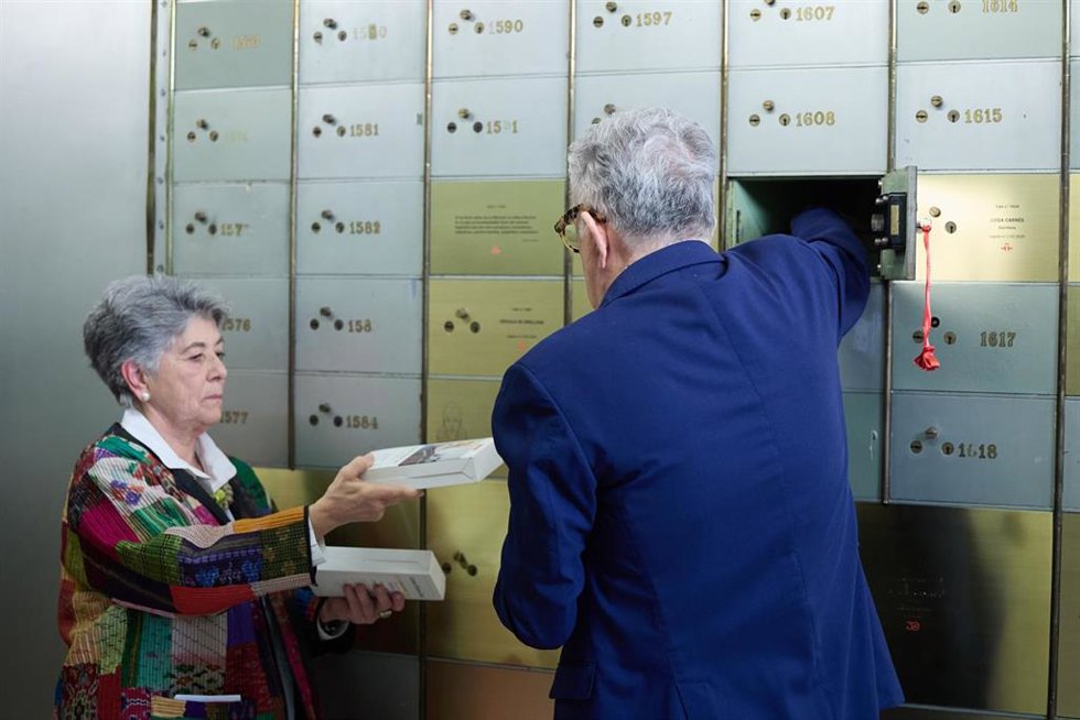Archivo - Recepción del legado 'in memoriam' de Carmen Martín Gaite, en el Instituto Cervantes, a 17 de marzo de 2024, en Madrid (España). La Caja de las Letras se abre por el centenario de Carmen Martín Gaite para recibir su legado in memoriam. Martín 