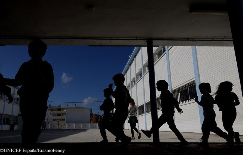 Niños en un colegio