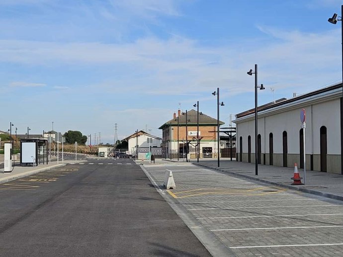 Archivo - La nueva estación intermodal de autobuses de Calahorra entre este lunes en servicio