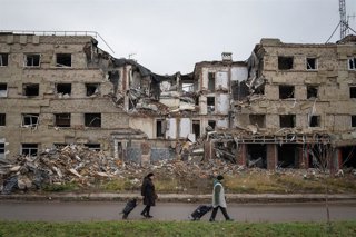 Imagen de archivo de la guerra de Ucrania 