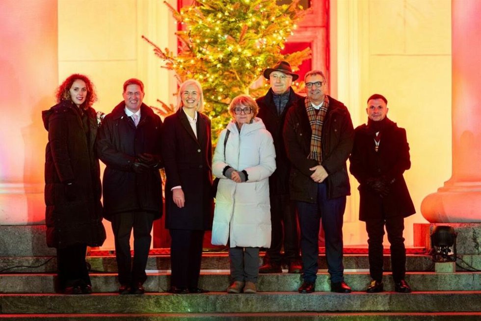 Un momento del acto en Vilnius