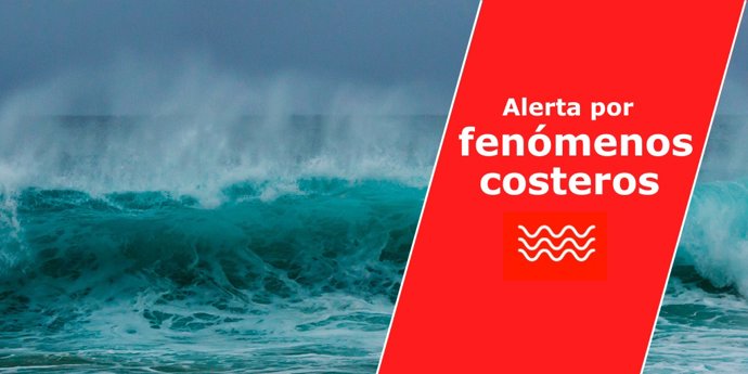 Alerta por fenómenos costeros en Canarias