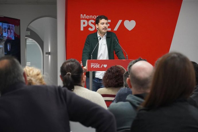 El secretario general del PSOE Menorca, Pepe Mercadal