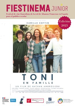 Cartel del festival 'Fiestinema junior'.