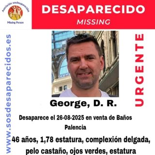 Imagen del hombre desaparecido en agosto en Venta de Baños (Palencia)