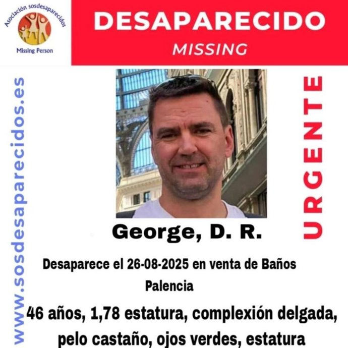 Imagen del hombre desaparecido en agosto en Venta de Baños (Palencia)