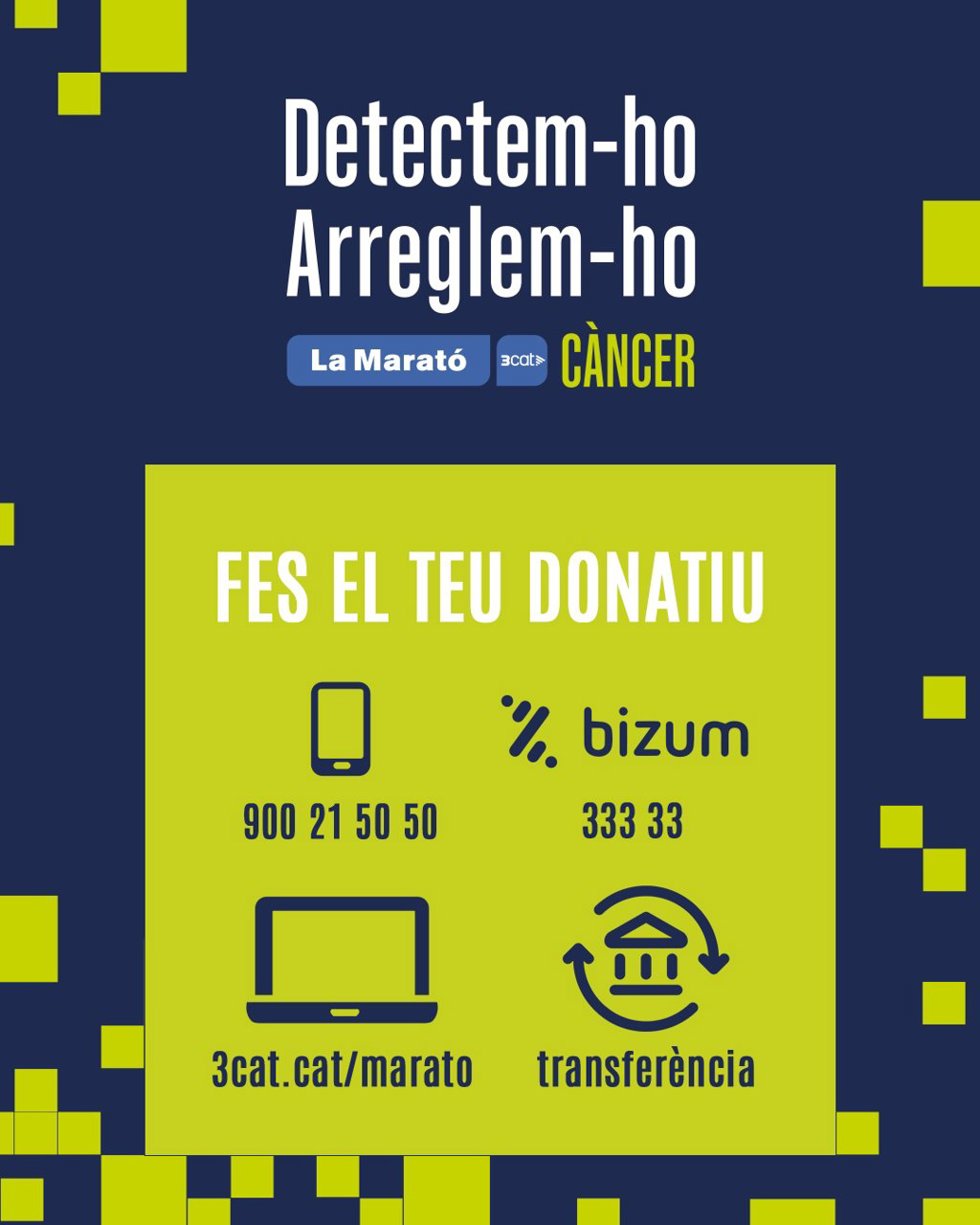 Cartel del programa con las vías de recaudación