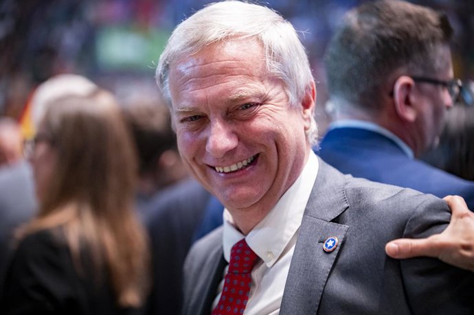 Archivo - May 19, 2024, Madrid, Madrid, Spain: Jose Antonio Kast, president of the Chilean republican party, seen during the political convention Europa Viva 24 organized by the far-right Spanish party VOX at Palacio de Vistalegre on May 19, 2024 in Madri