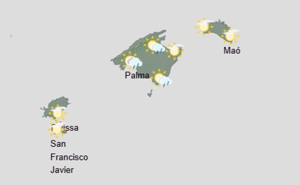El tiempo hoy, lunes 15 de diciembre, en Baleares.