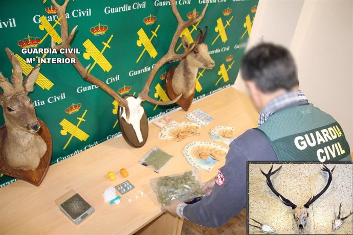 Desmantelado un punto de venta de cocaína en Liébana con tres detenidos, dos implicados también en caza furtiva