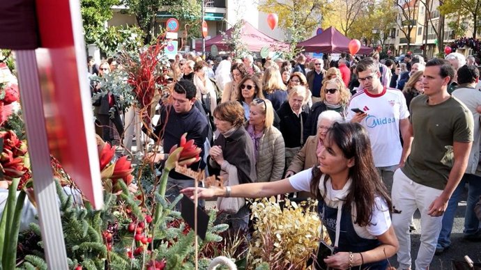 Segundo Mercado de las Flores en el barrio de El Porvenir de Sevilla.