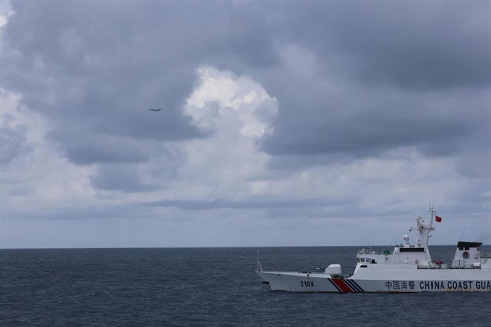 Archivo - Imagen de archivo de un buque chino. 