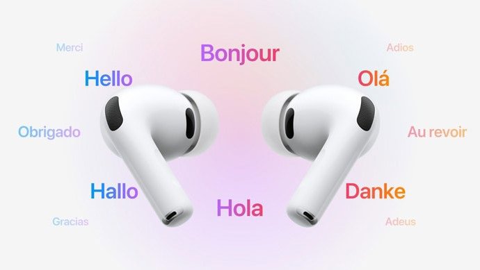 Tradução em tempo real para AirPods.