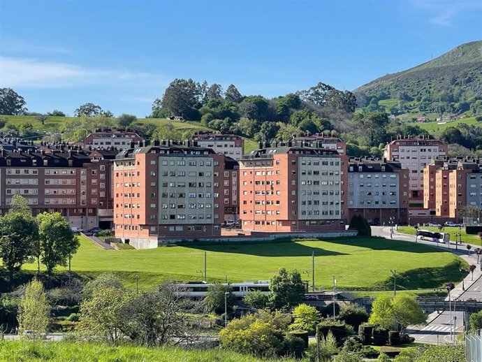 Archivo - Viviendas en Oviedo.