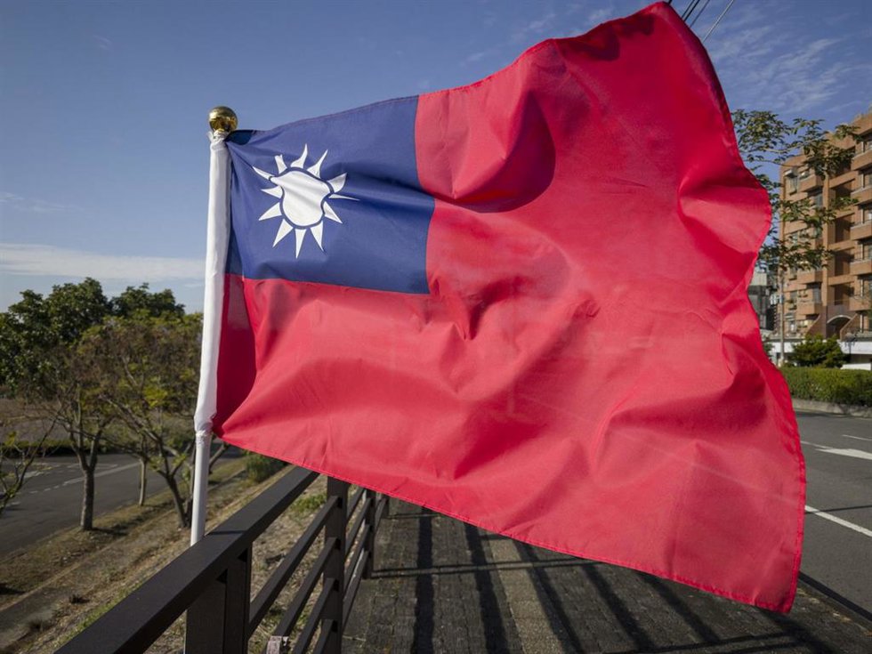 Imagen de archivo de una bandera de Taiwán.