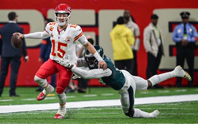 Archivo - Patrick Mahomes durante la Super Bowl de 2025