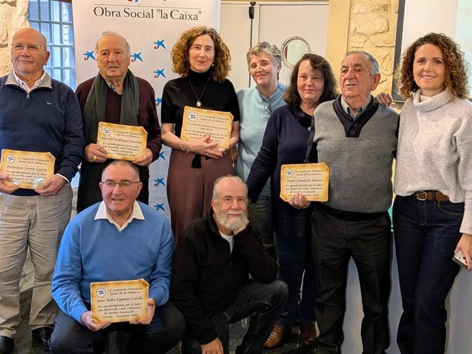 Entrega de los reconocimientos.