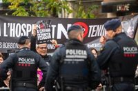 Protestas contra el Rey en L'Hospitalet (Barcelona) en su visita por el centenario de la ciudad